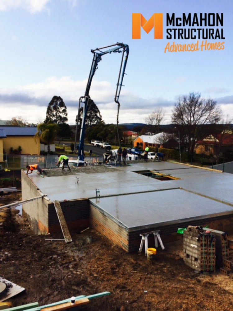 Suspended Slab Progress McMahon Structural