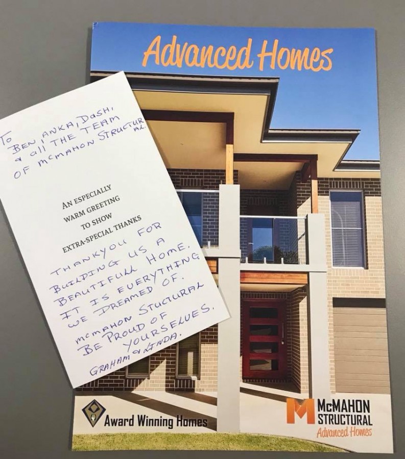 Our clients are the best!!! McMahon Structural